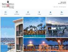 Tablet Screenshot of bartellhotels.com